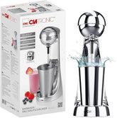 Clatronic® Barmixer U. Milchaufschäumer | Maszyna do smoothie | 650 ml Edelstahlbehälter | Praktischer Becherhalter | Mikser | 2 Geschwindigkeitsstufen | Silnik Kraftvoller 65 W | Chromdesgin | BM 3472 Kuchnia Naty Shop