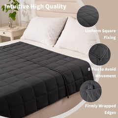 Koc obciążeniowy 150X200Cm 8Kg Koc relaksacyjny dla dorosłych poprawiający jakość snu Szary koc obciążany Good Nite Łóżka i koce