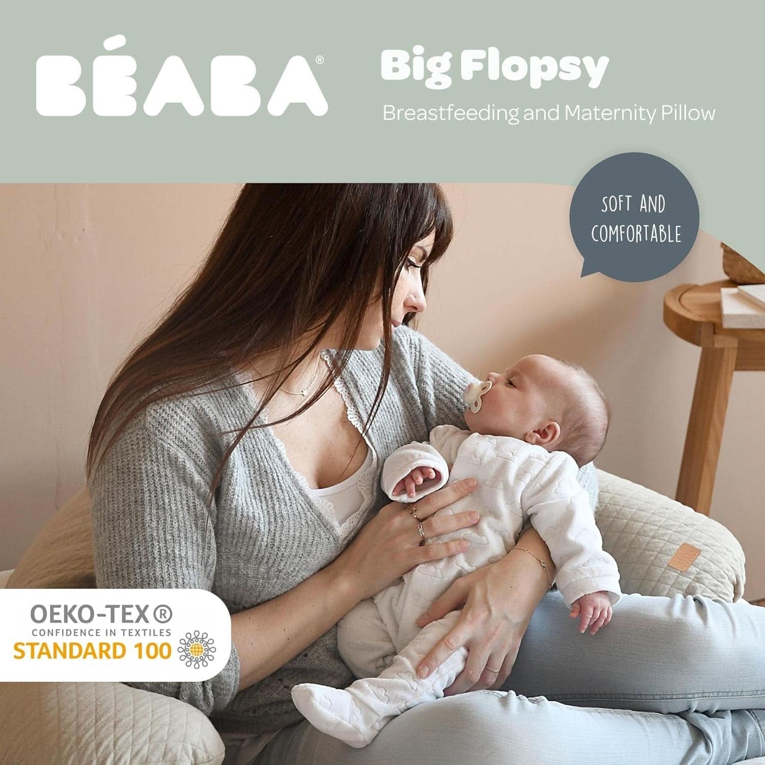 Red Castle - Perna Sarcina si Alaptare Multifunctionala - Ideala pentru dormit si alaptare - Bumbac - 170 cm Accesorii Hrana si Alaptare Bebe Naty Shop