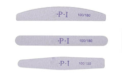 Set de 3 pile de unghii, pile de unghii pentru unghii cu gel, accesorii pentru unghii cu gel rezistente la uzură și lavabile, pilă de unghii profesională 100/180 cu 3 forme, albă