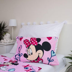 Pościel Disney, Minnie Mouse Pink Baby, 100% bawełna Pościel zapinana na zamek - Kids Naty Shop