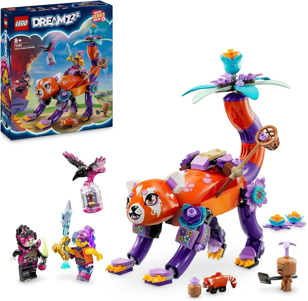 LEGO Dreamzzz 3 w 1 Zwierzęta Izzie Dream, magiczne jajko z minifigurkami Izzy'ego i Dizzy'ego oraz figurkami zwierząt, zestaw fantasy, prezent dla dziewcząt i chłopców w wieku 8 lat 71481 Zestawy do budowania Besuche den LEGO-Store Default Title