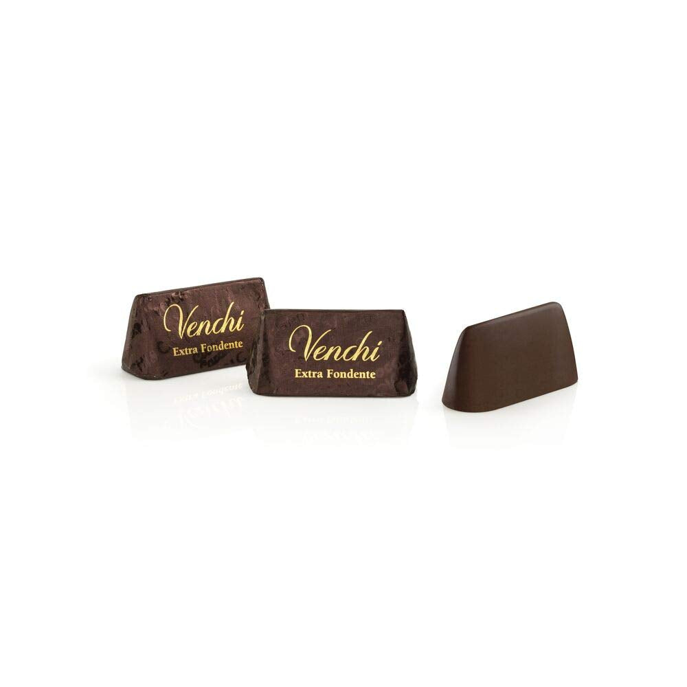 Praliny z ciemnej czekolady, bezglutenowe, Extra Venchi Gianduiotti w opakowaniu zbiorczym 1 Kg Cukierki czekoladowe Naty Shop