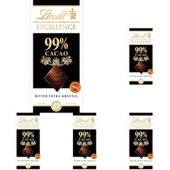 Lindt EXCELLENCE 99% Ciemna Czekolada - Intensywny Smak Kakaowy 50g Vegan Premium