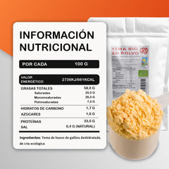Serman Nutricion Bio Żółtko w proszku – bezglutenowe, bez laktozy