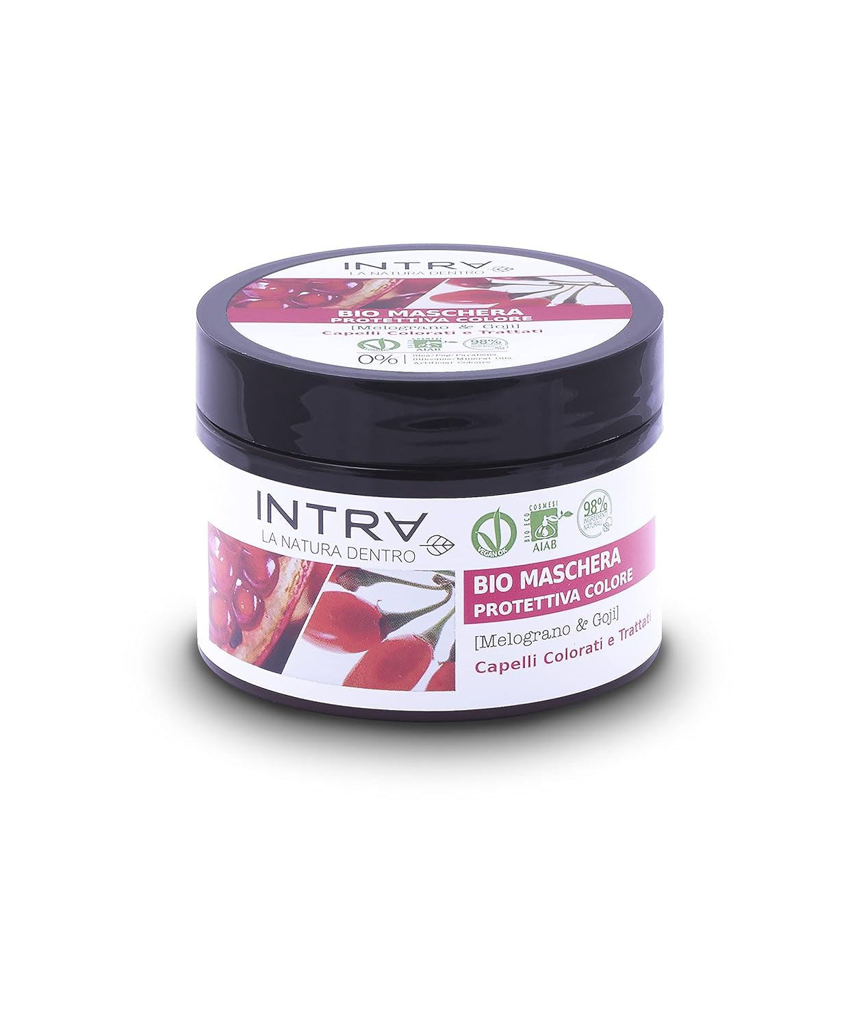 Mască de păr cu rodie și Goji Culoare protectoare organică - 250 ml Masca de par Naty Shop Titlu implicit