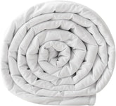 Podwójna kołdra Good Nite, 4,5 tog, letnia kołdra, podwójna kołdra, biała, kołdra, poliester, miękka i lekka, można prać w pralce z narożnikami (łóżko podwójne 200 x 200 cm) Kołdry i kołdry Naty Shop 4,5 Tog podwójne 200–200 cm