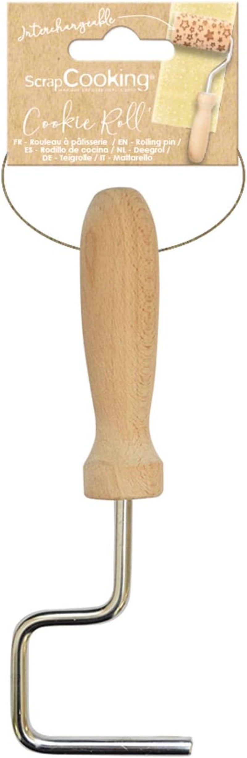 GOTOWANIE ZŁOMU - Griff für Mini-Holzwalze – Werkzeug für Dekoration, Kekse, Kekse, Kekse – 5300