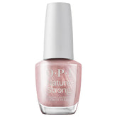 Oja OPI Nature Strong este Rose Gold – oja de lungă durată cu o formulă vegană, inovatoare, care conține ingrediente naturale – pentru unghii strălucitoare, de un roz auriu.