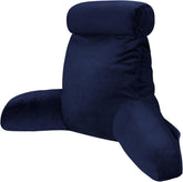 Pernă de citit INFANZIA cu cotiere, spumă cu memorie, suport ergonomic pentru canapea și pat, albastru marin