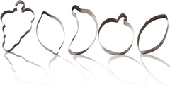 Set de forme pentru biscuiți Zenker 44854 (UVA, banană, măr, lămâie, avocado), oțel inoxidabil