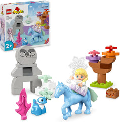 LEGO DUPLO | Disney ELSA i Bruni w Zaczarowanym Lesie, 4 figurki Królowej Lodu dla 2-latków, prezent dla przedszkolaków dla dziewcząt i chłopców w wieku powyżej 2 lat, na podstawie zestawów do budowania „Kraina Lodu 2” 10418 Besuche den LEGO-Store Default Title