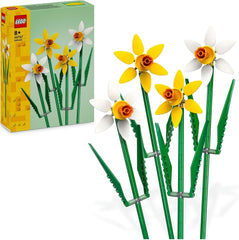 Żonkile LEGO Botanicals - Wielkanocne prezenty dla dziewcząt i chłopców - Sztuczne kwiaty dla dzieci - Bukiet kwiatów jako dekoracja pokoju lub biura - Prezent dla kobiet - 40747 Zestawy do budowania Besuche den LEGO-Store Single