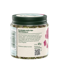 Fuchs Gewurze - Blumiges Kräutersalz | Gewürzsalz mit Rosenblütenblättern, Minze & Salz | Verfeinert Gemüse und Pasta-Gerichte | 45 g im wiederverschließbaren Gewürzglas