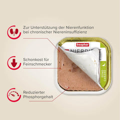 BEAPHAR – Nierendiät Mix Pack – Diätalleinfuttermittel Für Katzen Mit Chronischer Niereninsuffizienz – Zur Unterstützung Der Nierenfunktion – 6X 100 g