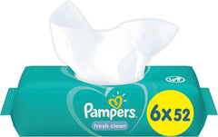 Pampers 81688049 Chusteczki Fresh Clean dla niemowląt, białe
