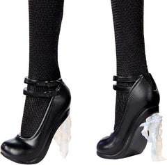 Lalka Monster High Wednesday, figurka kolekcjonerska Rave'N Wednesday w czarnej sukience inspirowanej sceną tańca gotyckiego, akcesoria premium i stojak na lalki, lalki HXJ03 Naty Shop