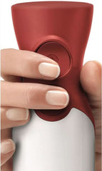 Hausgeräte MSM64110 Ergonomischer Stabmixer Mit Edelstahl-Mixfuß Quattroblade (450 W) Rot, Weiß Bucatarie Naty Shop