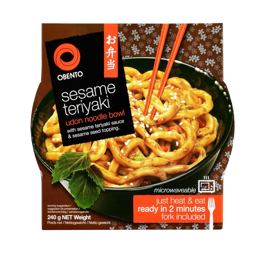 Sezamowa miska udon teriyaki, gotowe danie do mikrofalówki, 240g
