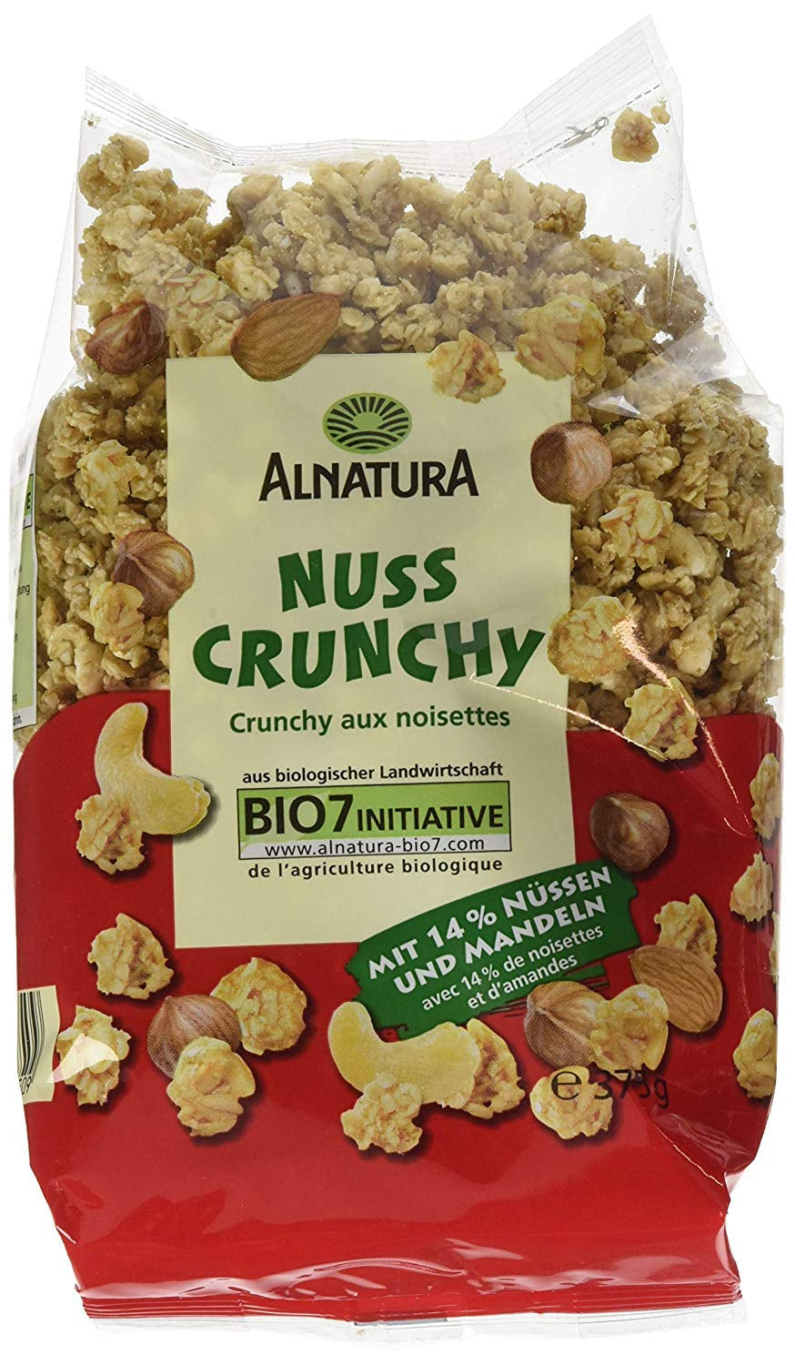 Nuss Crunchy, 375 G Cereale Naty Shop Default Title