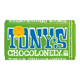 Tony's Chocolonely - Ciemna czekolada z migdałami i solą morską 90g