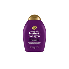 OGX Biotin & Collagen Shampoo (385 Ml), Șampon de întărire a părului pentru păr fin și subțire Duș și baie OGX 385 ml