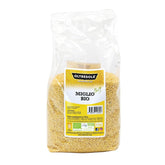 Mei organic 1 kg, boabe organice bogate în fibre și minerale, boabe de mei galben pentru consum, pachet ideal pentru familie