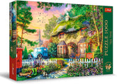 Trefl Premium plus Quality - Puzzle Tea Time: Houses Stoney Lane - 1000 elemente, Serie de imagini nostalgice pictate, Potrivirea ideală a pieselor, Pentru adulți și copii de la 12 ani Puzzle Naty Shop Titlu implicit