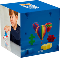 Plus-Plus 9603210 Geniales Konstruktionsspielzeug, Open Play Big Basic Mix, zestaw Bausteine, 100 sztuk, Mehrfarbig, Mehrfarbig