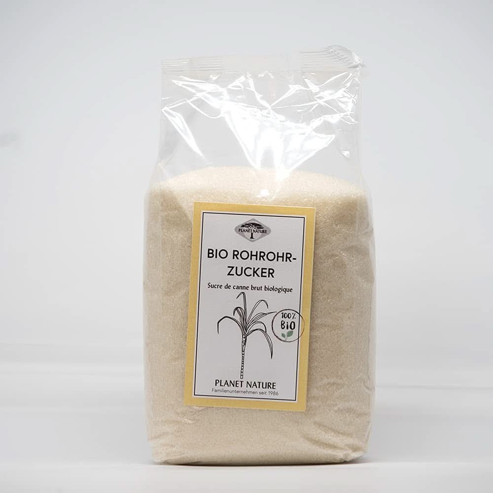 Zahăr organic brut din trestie, 1 Kg Indulcitori Naty Shop 500 grame