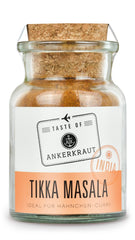 Ankerkraut Tikka Masala Gewürz Indien, 70g w Korkenglas, Lecker Curry mit Hähnchen, Gemüse, Reis Selber Zu Hause Kochen, Chicken Curry Zuckerfrei w jakości Premium