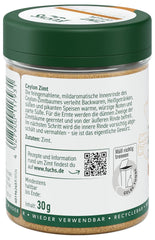 Fuchs Gewürze - Zimt Ceylon gemahlen | Aus natürlichen Zutaten | 30 g in wiederverwendbarer, recyclebarer Streudose