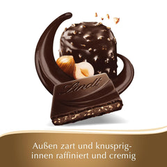 Lindt Creation Hazelnut De Luxe Bar - Ciemna czekolada z chrupiącymi orzechami laskowymi w kremowym nadzieniu