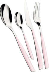 BUGATTI Glamour, Zestaw sztućców na 6 szt., 24 szt. Stal nierdzewna 18/10 Naty Shop Lotus Pink