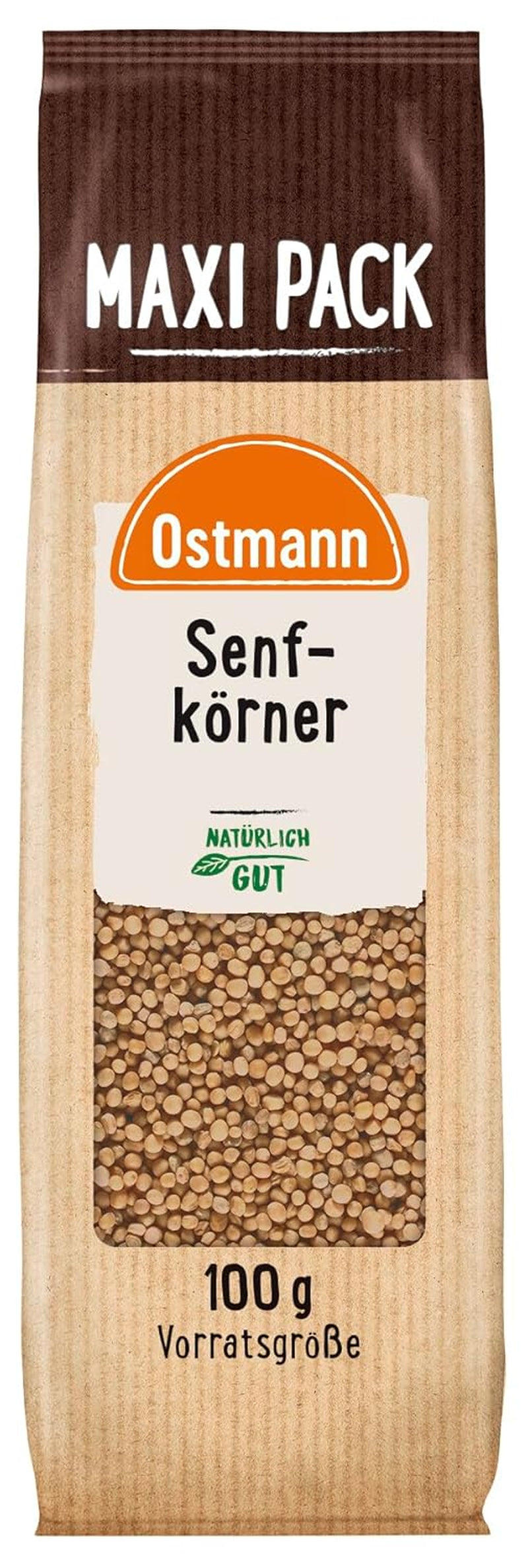 Ostmann Gewürze - Senfkörner ganz | Idealny do pakowania owoców i warzyw 100 g w Vorteilsbeutel