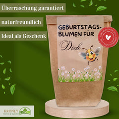 Prezent urodzinowy, urodzinowy zestaw do sadzenia kwiatów, torba na prezent-niespodziankę, prezent urodzinowy dla kobiet, nasiona kwiatów do indywidualnego sadzenia