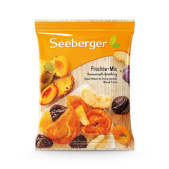 Seeberger, mix armonios de pere, piersici, caise, prune, mere și bucăți de ananas, 12 x 200 grame Produse deshidratate Naty Shop 200 grame