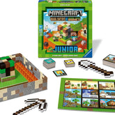 Ravensburger 24615 Minecraft Builders & Biomes Junior – gra kooperacyjna dla 2–4 graczy, dla dzieci w wieku od 5 lat
