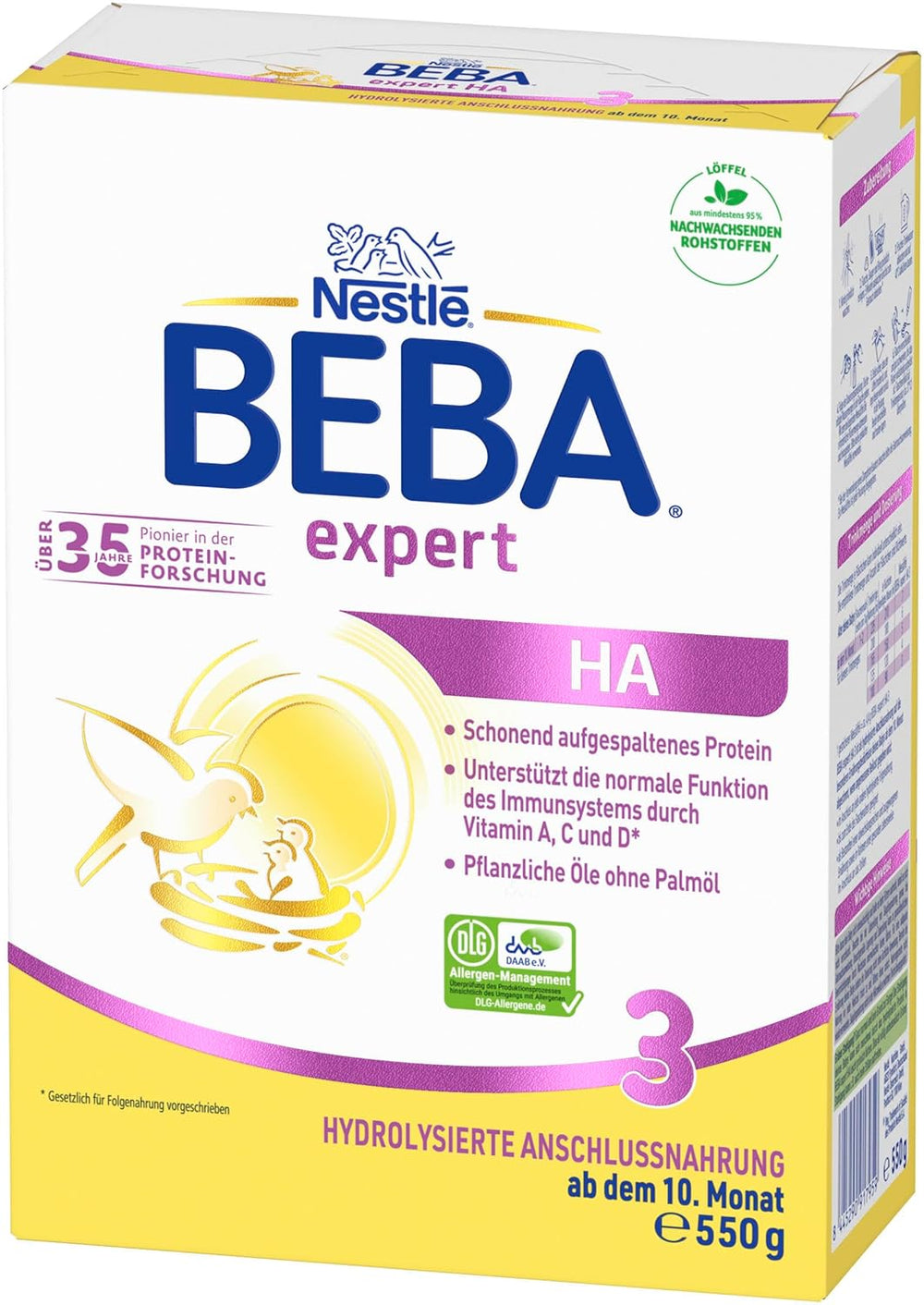 BEBA expert HA 3 Hydrolizowana formuła kontynuacyjna, od 10 miesiąca, 1 opakowanie (1 x 550 g)