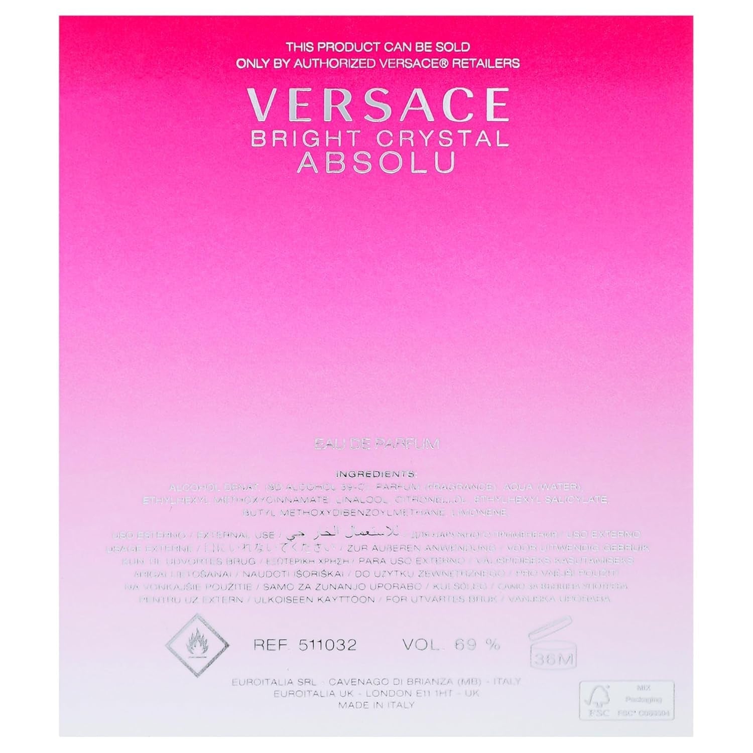 Bright Crystal Absolu Apa de Parfum, 90 ml