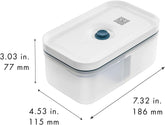 Zwilling Fresh & Save set de cutii de prânz cu vid / depozitare în frigider, 3 buc, plastic, semi-transparent, La Mer Cutii depozitare alimente Naty Shop