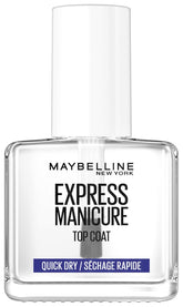 Maybelline New York Lakier do paznokci, szybkoschnący top Coat Express Manicure, przezroczysty, 12 ml
