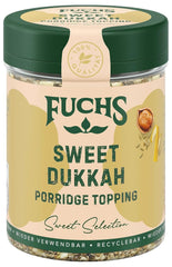 Fuchs Gewürze - Posypka owsiana „Sweet Dukkah” - chrupiąca polewa z haselnuss, sezamem i Mandeln für Oat-Meals - aus natürliche Składnik - 60 g in wiederverwendbarer, recyclebarer Dawka