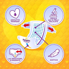 Pieluchy Pampers Progressi & Fit Prime Midi, krótki format, 162 pieluszki, rozmiar 3 (4-9 kg), członkostwo online na siłowni na 1 miesiąc w prezencie