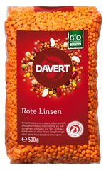 Davert cała czerwona soczewica (1 x 500 g) - Bio