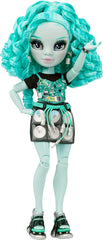Rainbow High Shadow High Seria 3 - Berrie Skies - Păpușă de modă verde - Ținută la modă și peste 10 accesorii de joacă colorate - Ideală pentru copii cu vârste între 4 și 12 ani și colecționari