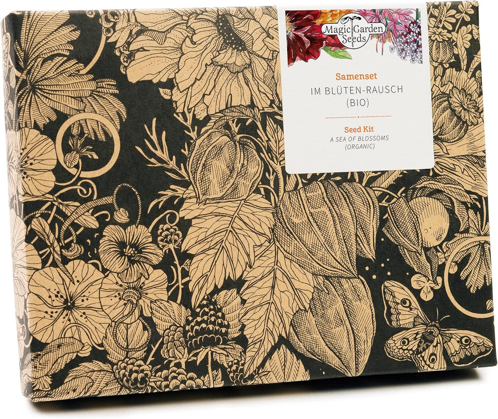 Im Blüten-Rausch (Bio) - Samen-Geschenkset mit 6 wunderschönen Blumensorten für das Blumenbeet im Garten oder denTopf
