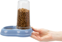 Ferplast Futter- oder Wasserspender für Hunde und Katzen AZIMUT 600 Futtertrog Woda 0,6 litra, Rutschfester Boden, 12,5 x 19 x wys. 19,5 cm niebieski