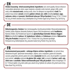 Prymat Hähnchengewürz 1100g, Gewürzmischung für Hhn, Turcja, Ente, Gans, Grillgewürze, Marynata für Fleisch im Streuer