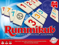 Jumbo Spiele Original Rummikub Classic - der Spieleklassiker unter den Gesellschaftsspielen - für Erwachsene und Kinder ab 7 Jahren JUM17571 Wielokolorowy 2,7 x 3,7 cm